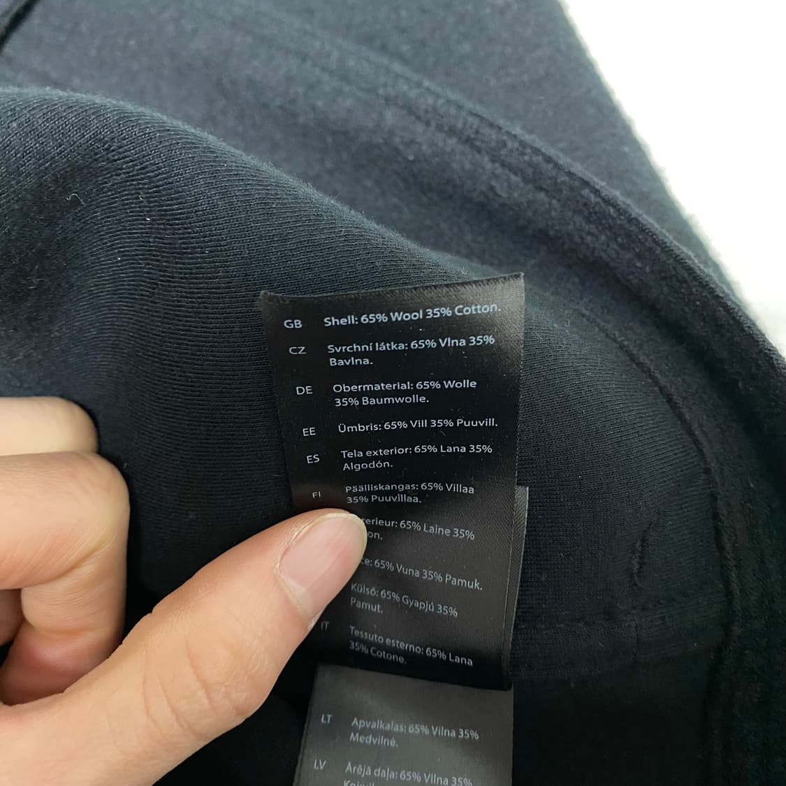 [XL] 코스 울 보머 자켓 블랙 상품이미지7