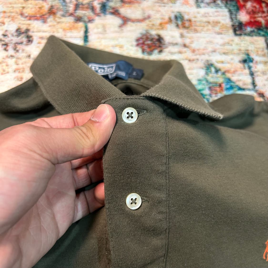 [XL] 폴로 랄프로렌 올리브 그린 카라티 상품이미지3