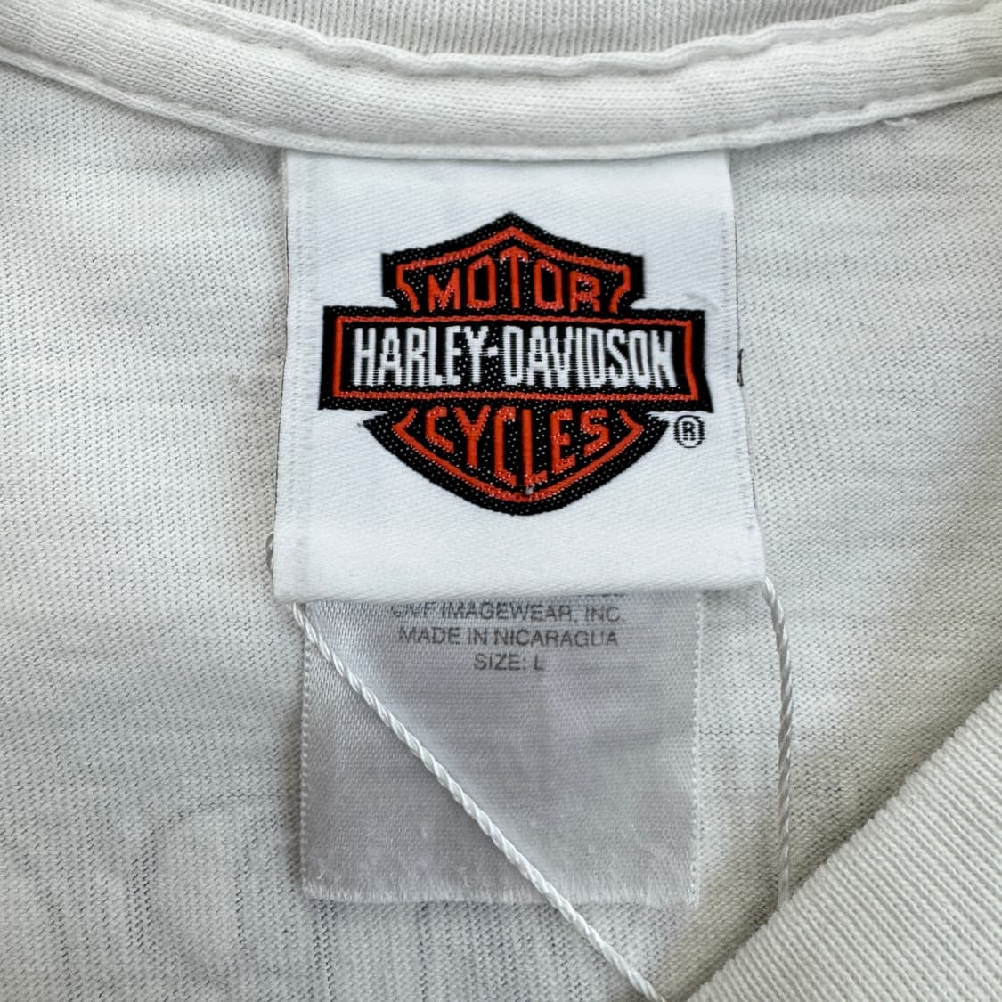 할리데이비슨 00s 텍사스 바이크 프린팅 빈티지 롱슬리브 화이트 상품이미지6