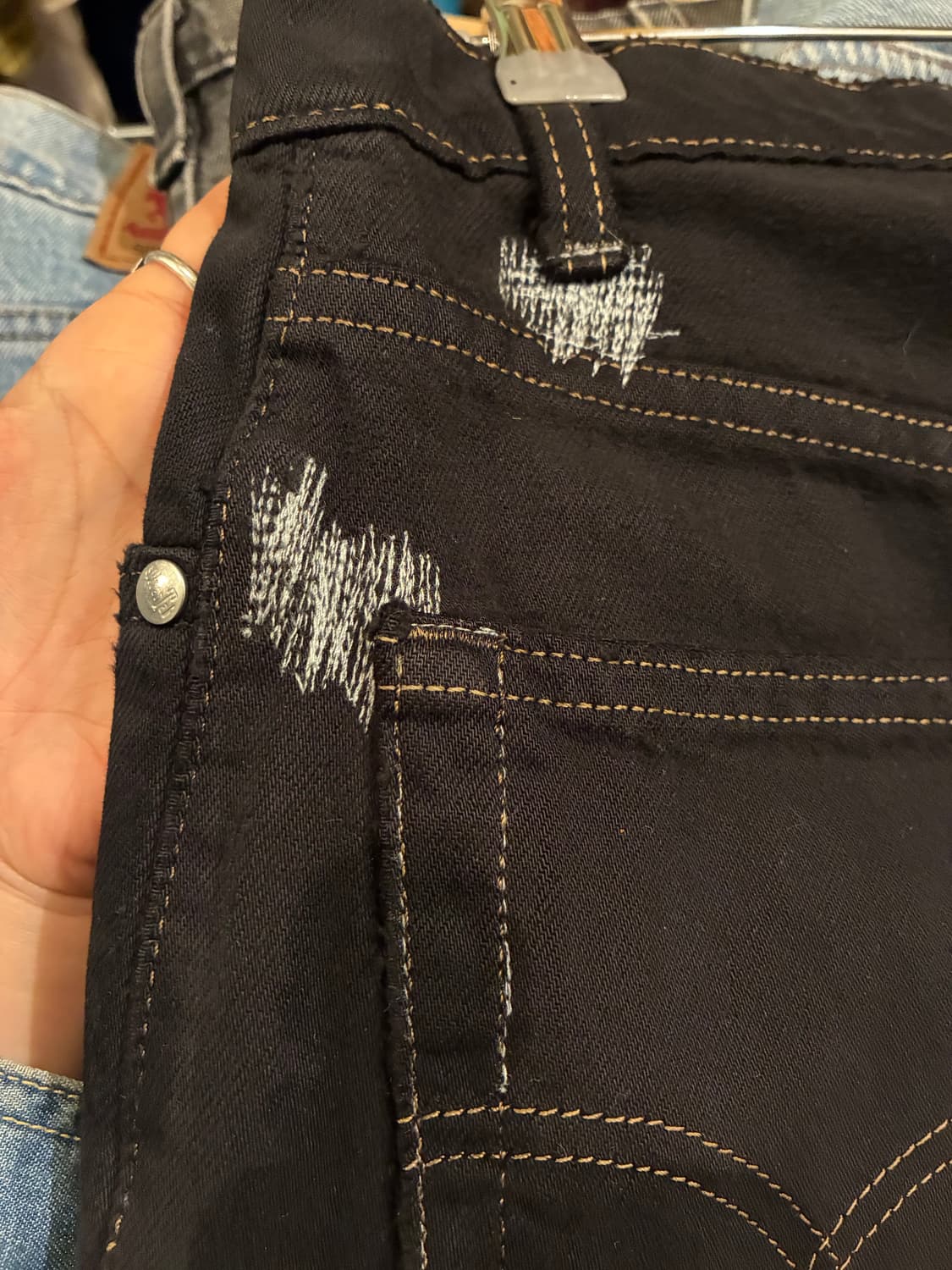 90s Levis SilverTab Loose Black Denim 상품이미지8