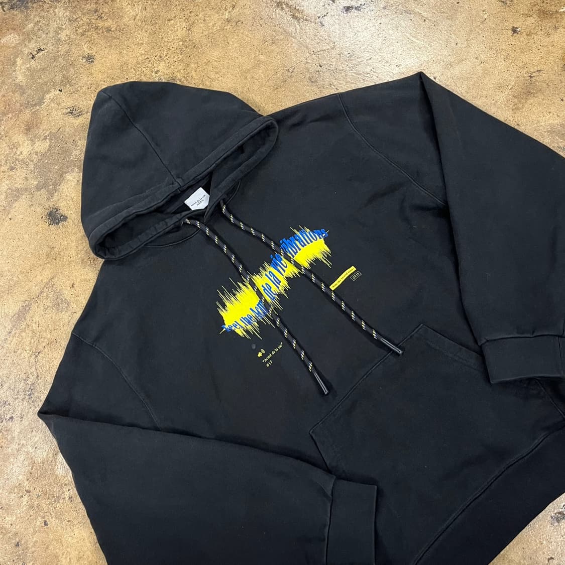 [정품] 아크메드라비 프린팅 블랙 후드티 b15 상품이미지1