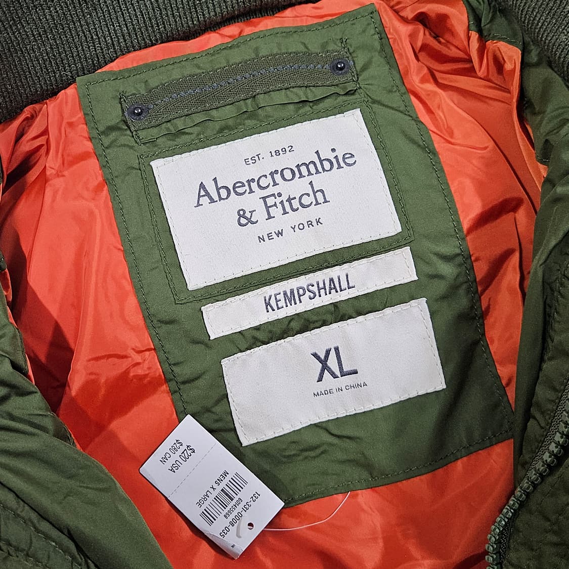 새상품 아베크롬비 덕다운 패딩 XL 상품이미지4