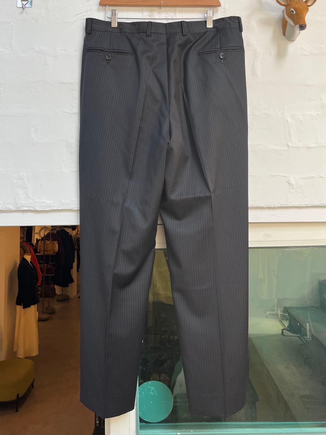 Ermenegildo Zegna 제냐 핀 스트라이프 트라우저 상품이미지6