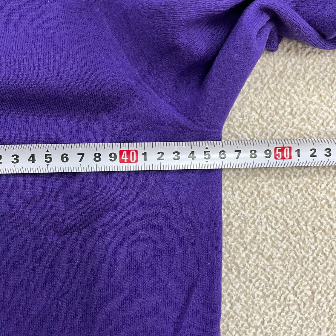 [95] 빈폴 여성 퍼플 울 홀가먼트 터틀넥 니트 스웨터 0105M1 상품이미지7
