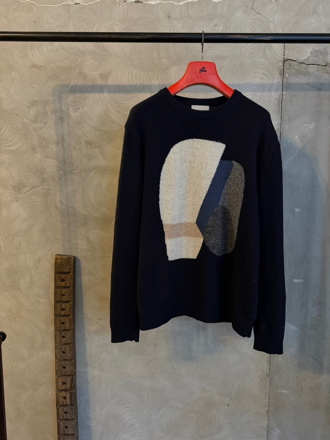 솔리드옴므 그래픽 니트 100 상품이미지9