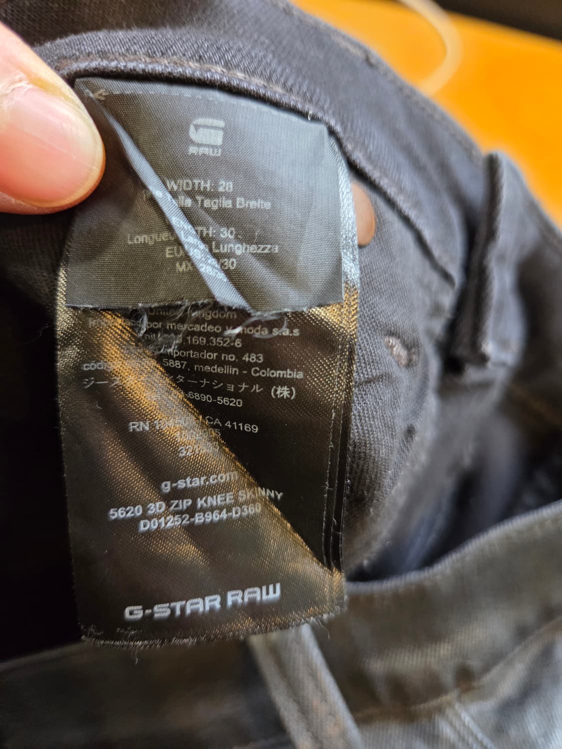 G-Star RAW 5620 블랙 코팅진(W28/L30)남여공용 상품이미지9