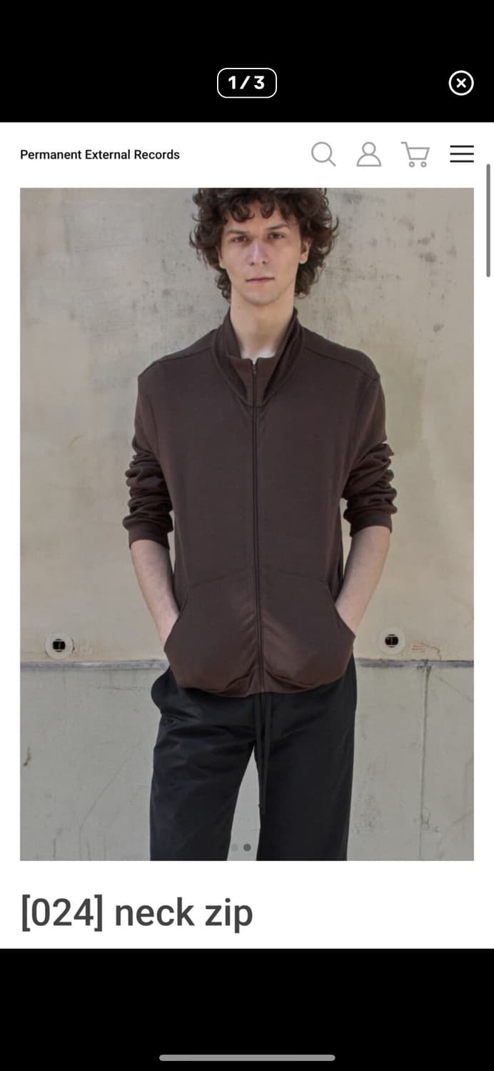 머듈 넥집업 브라운 2사이즈 상품이미지1