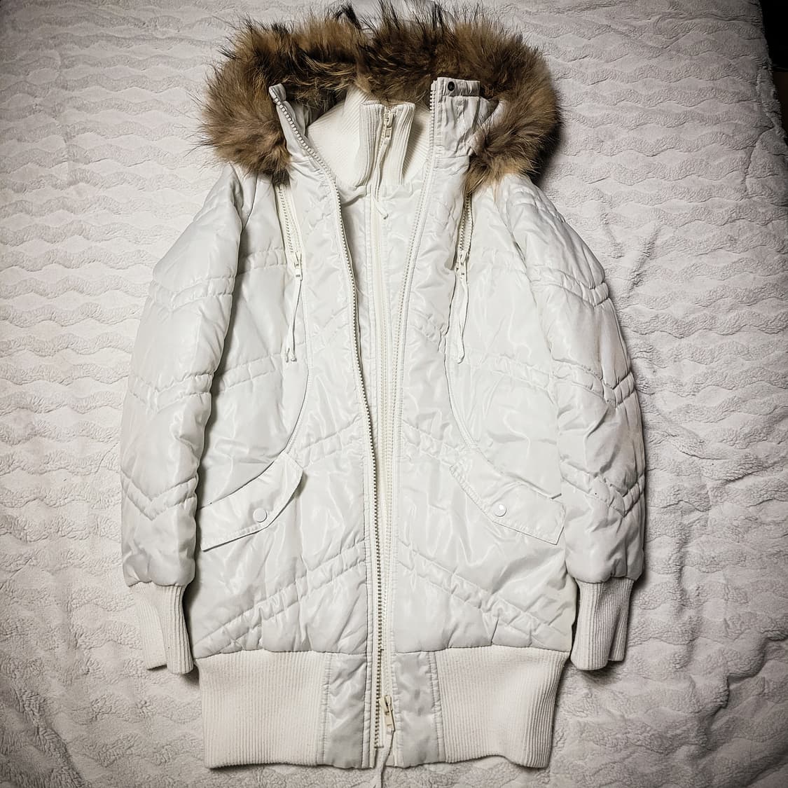 Recette A 'la mode Raccoon Fur Puffer 상품이미지2