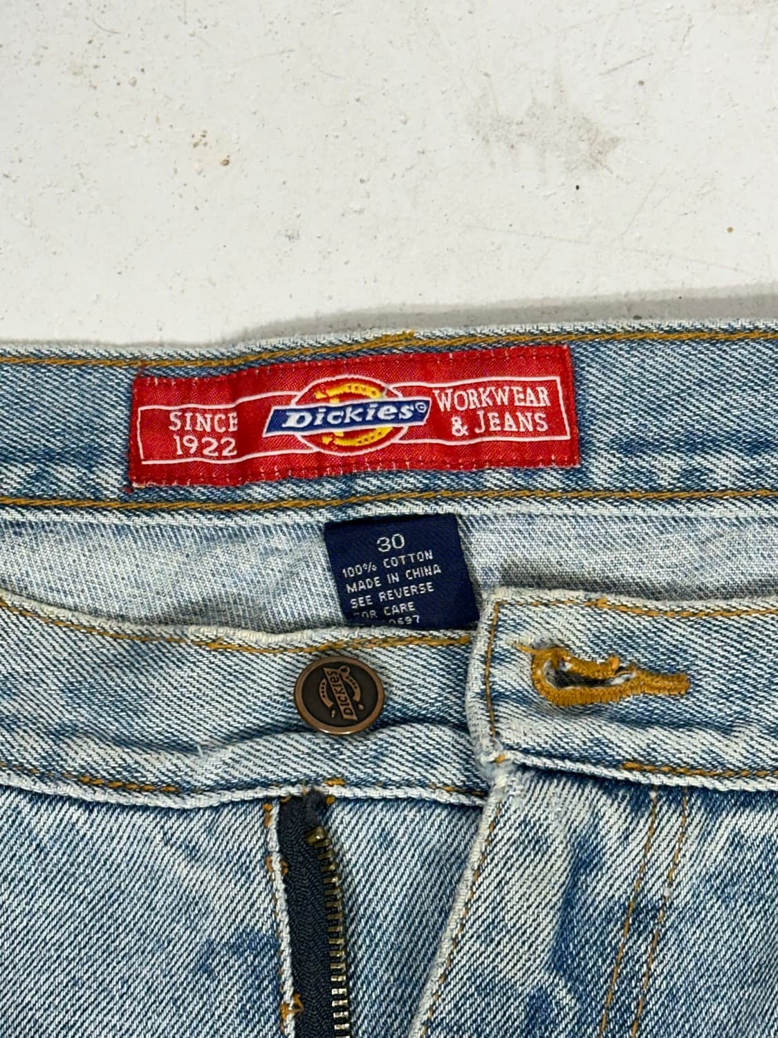 디키즈 워크 팬츠 연청 데님 워싱 청바지 30 상품이미지7