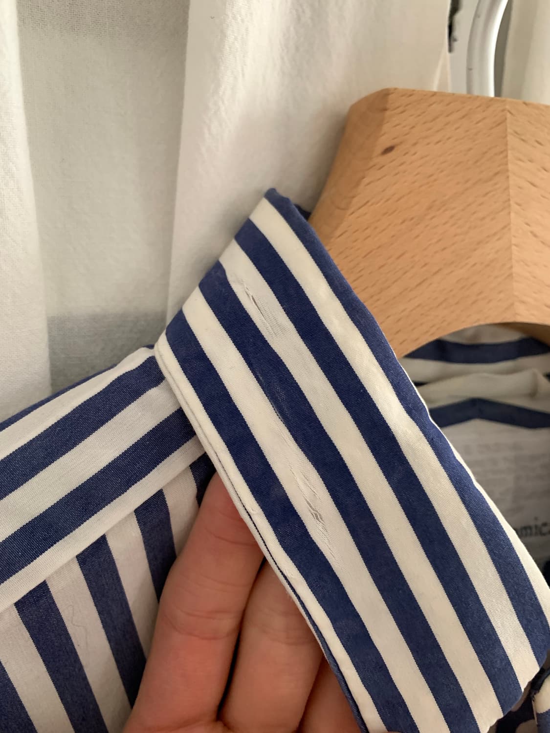 나나미카 스트라이프 셔츠 S 상품이미지5