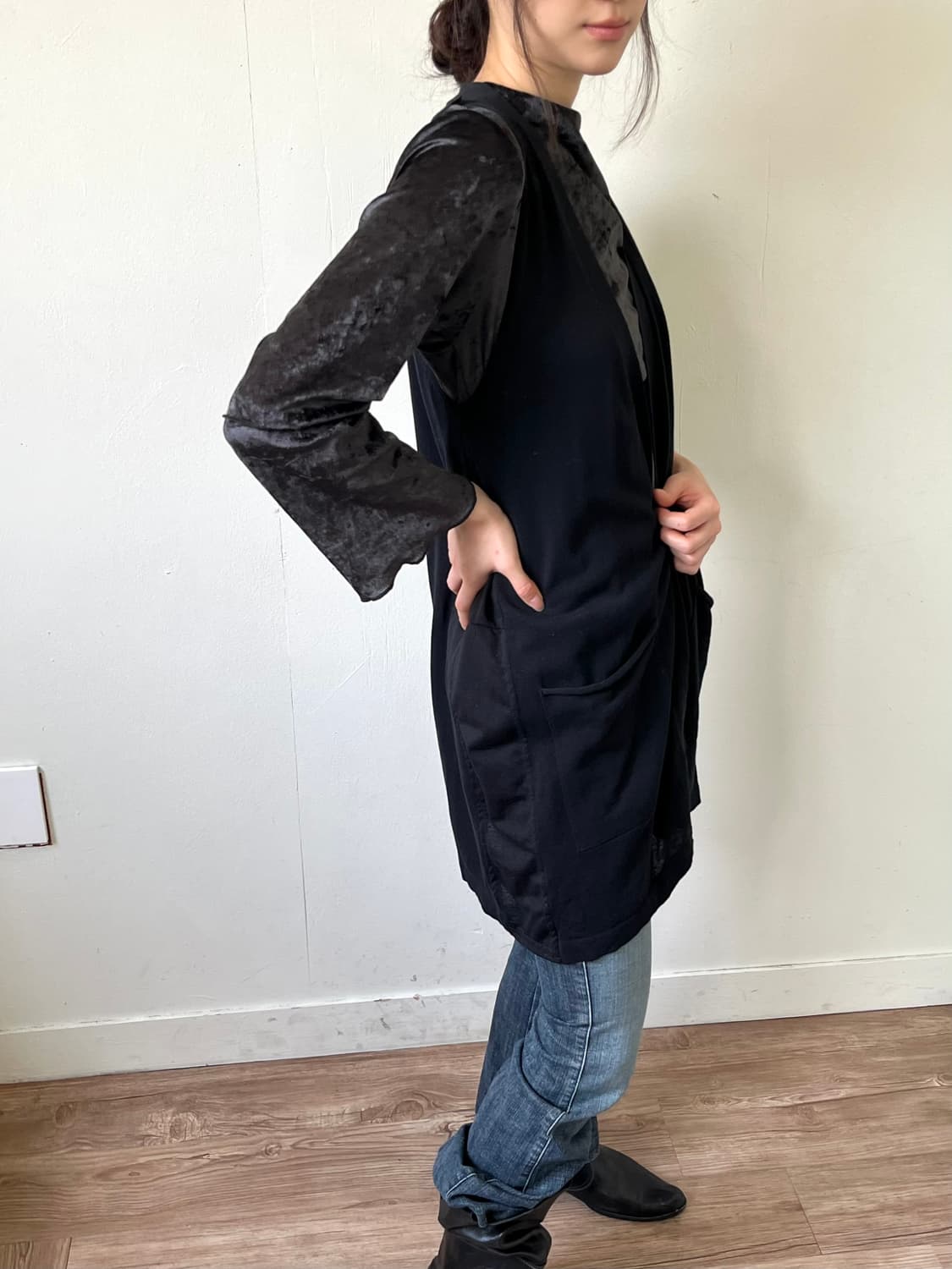 BAPE 아카이브 블랙 가디건 상품이미지7