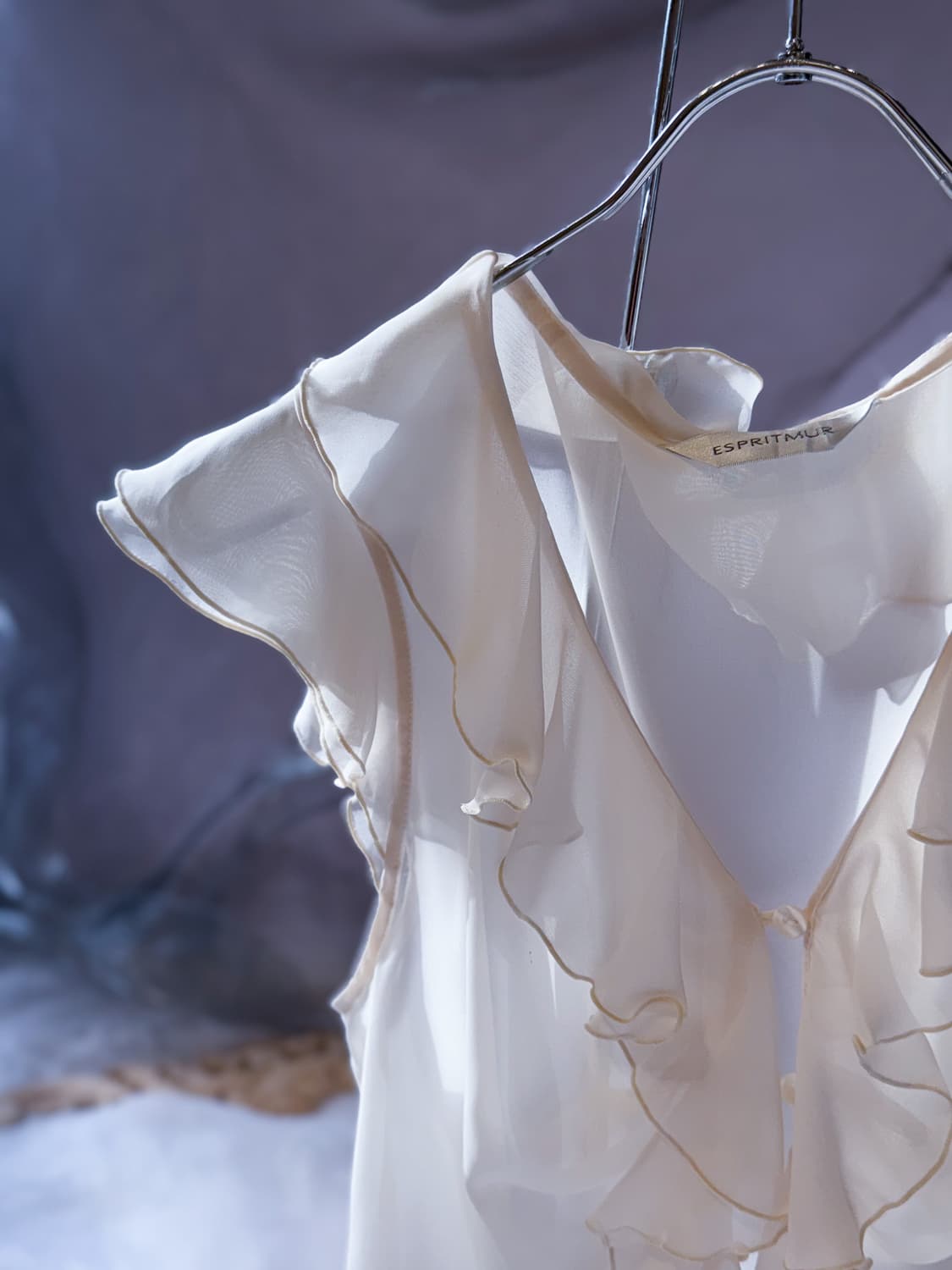 Button Shirring Blouse 0132 상품이미지4