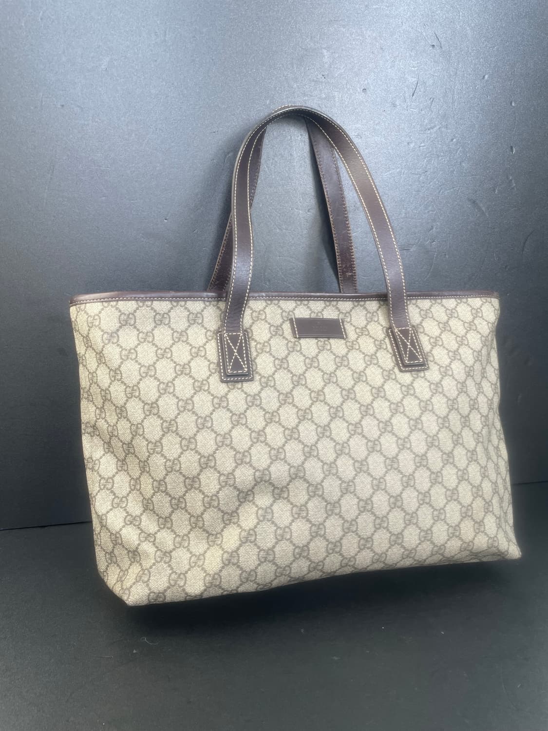 GUCCI 구찌 PVC GG로고 라지 쇼퍼 토트백 숄더백 211137 상품이미지3