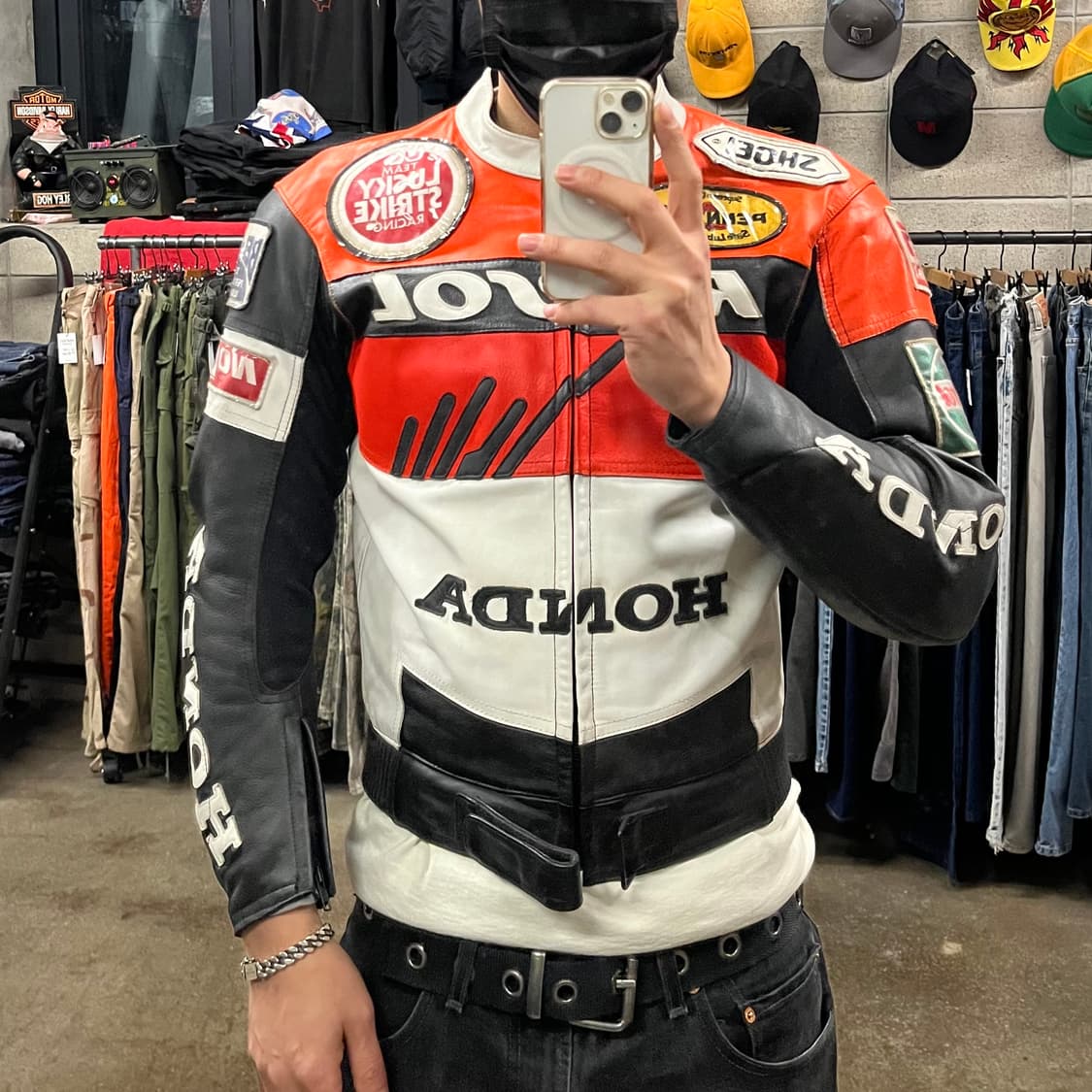 혼다 가죽 레이싱 수트 (95) 상품이미지10