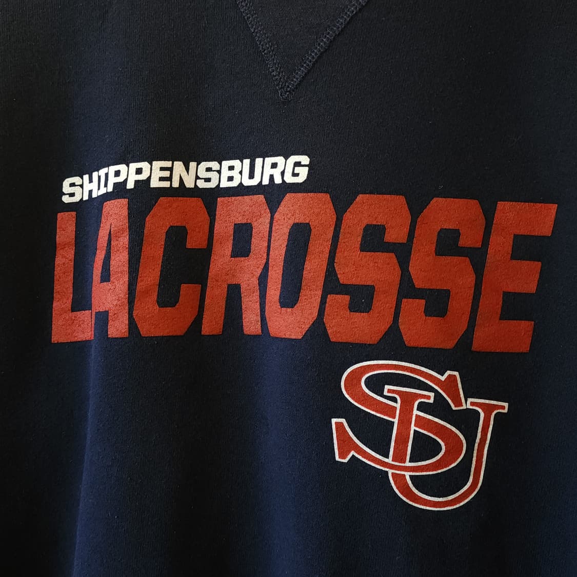 90s 러셀 맨투맨 스웻셔츠 라크로스 빈티지 레터링 스웻셔츠 네이비 S 상품이미지5