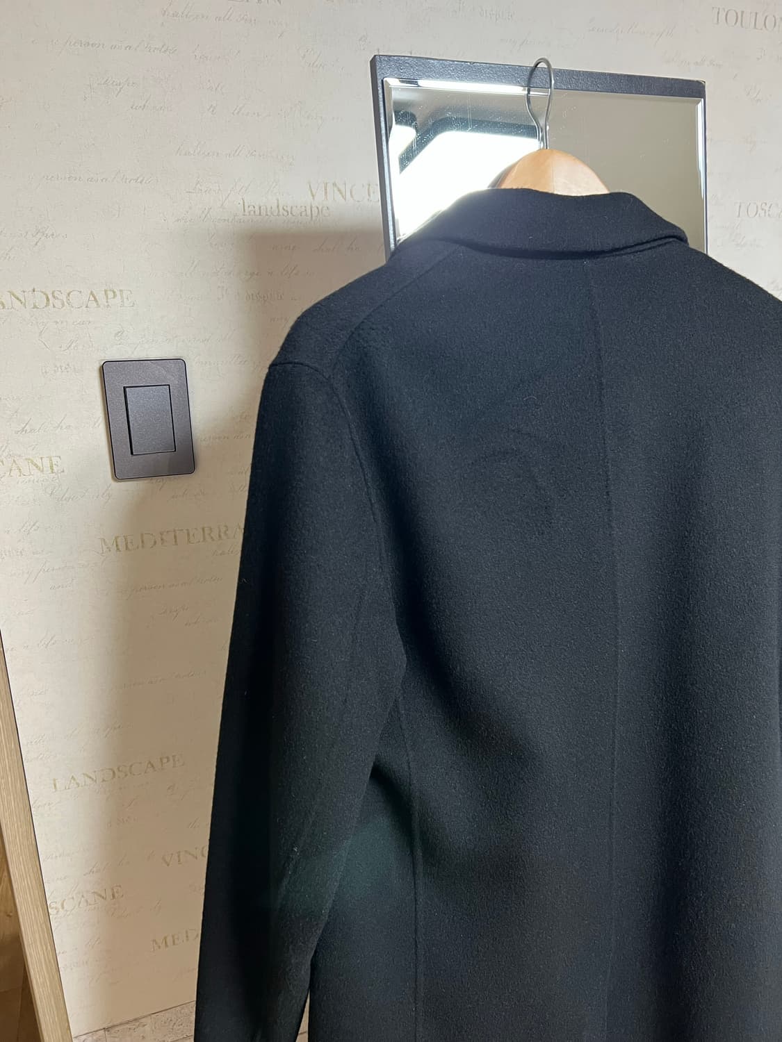 솔리드옴므 블랙코트 46사이즈 상품이미지6