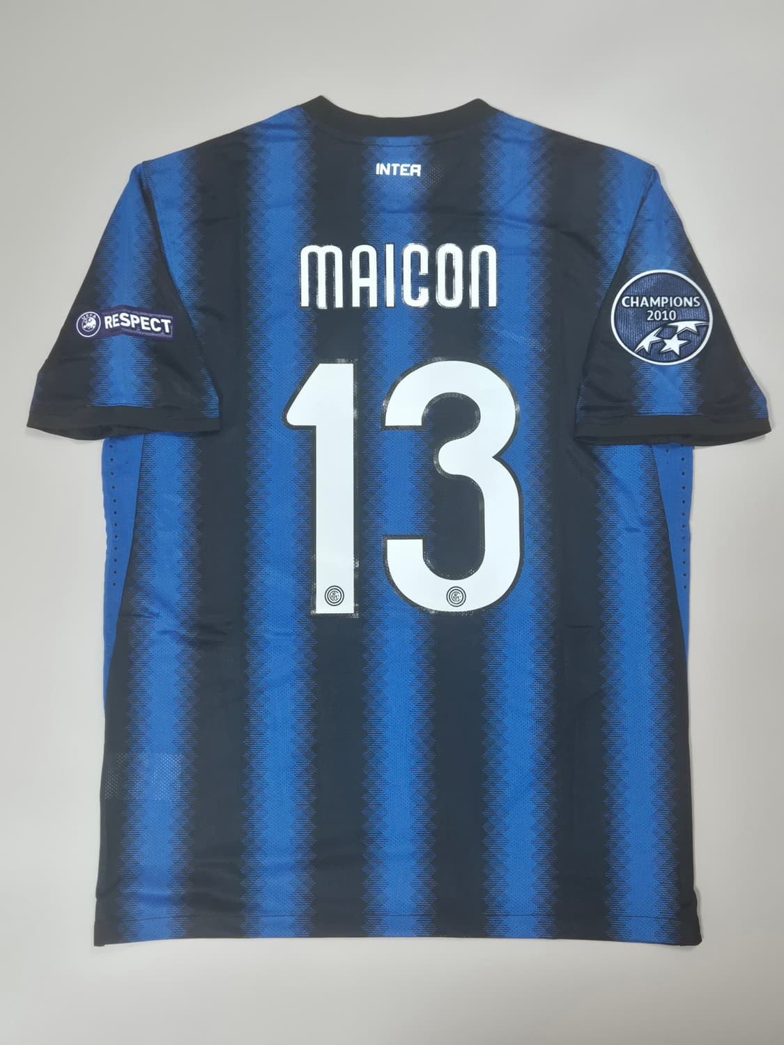 10-11 인터밀란 홈킷 챔스패치 마이콘 유니폼 L사이즈 레플리카 상품이미지1