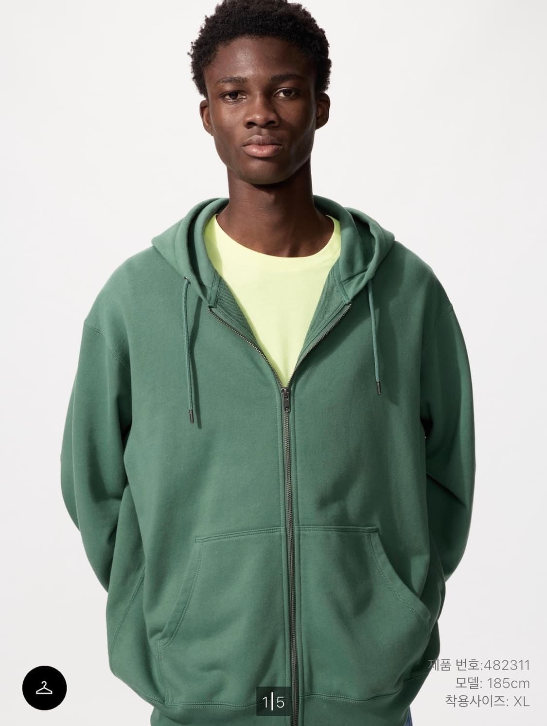 유니클로 스웨트 풀집파카 후드집업 상품이미지1