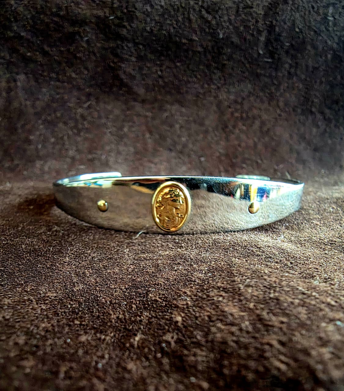 MILOR ITALY 빈티지18k 카메오포인트 뱅글팔찌  상품이미지1