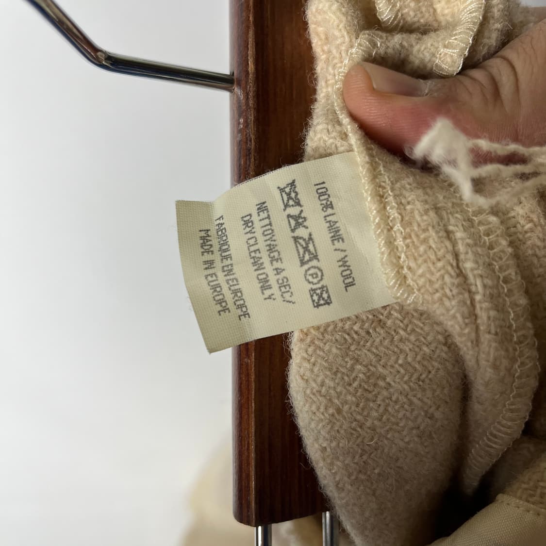 [Hannoh Wessel] x해리스트위드 아카이브 울 랩스커트 상품이미지6