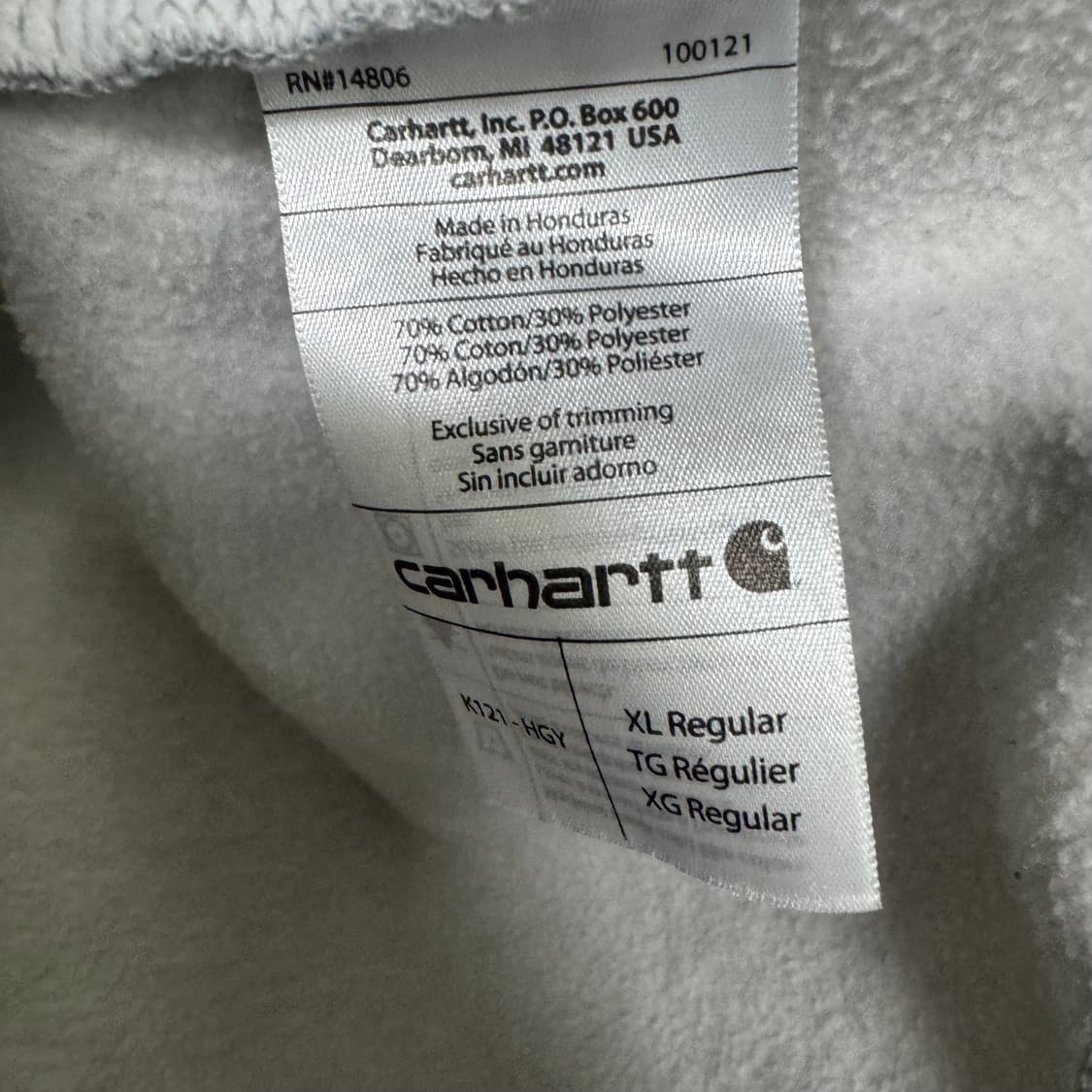 칼하트 로고 후드티 상품이미지4