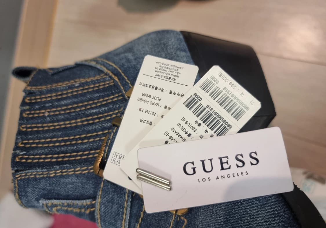 GEUSS  게스 데님 웨스턴 부츠 새상품  상품이미지3