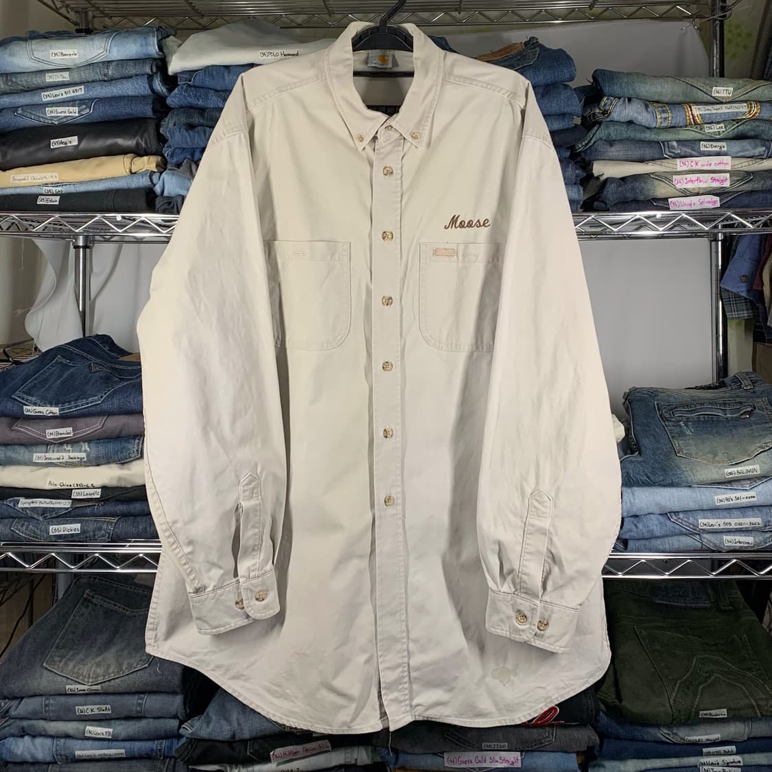 [XL] 칼하트 워크셔츠 베이지 상품이미지2