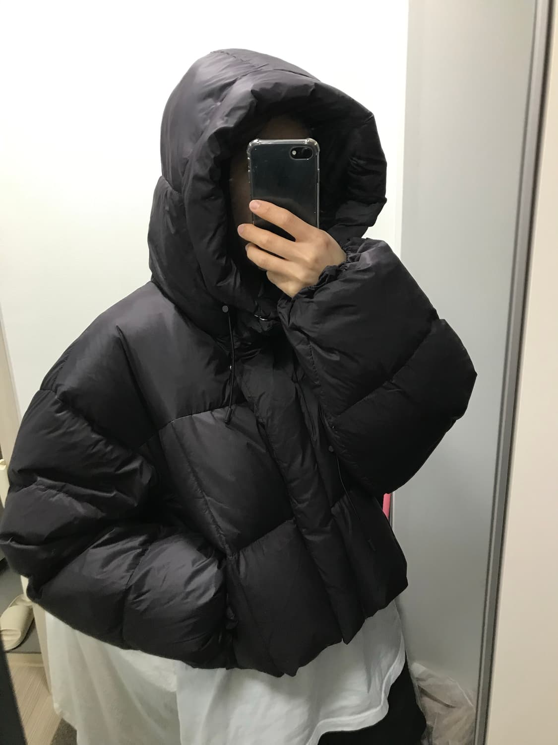 빈티지 덕다운 후드 패딩 상품이미지1