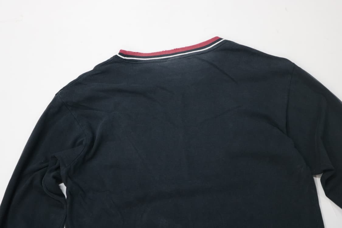 Hanes 헤인즈 빈티지 넥라인 스트라이프 네이비 롱슬리브 (M) 상품이미지6