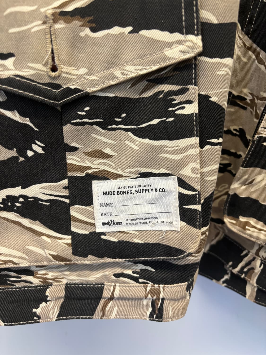 Nude bones tigercamo m-65 jacket 상품이미지3