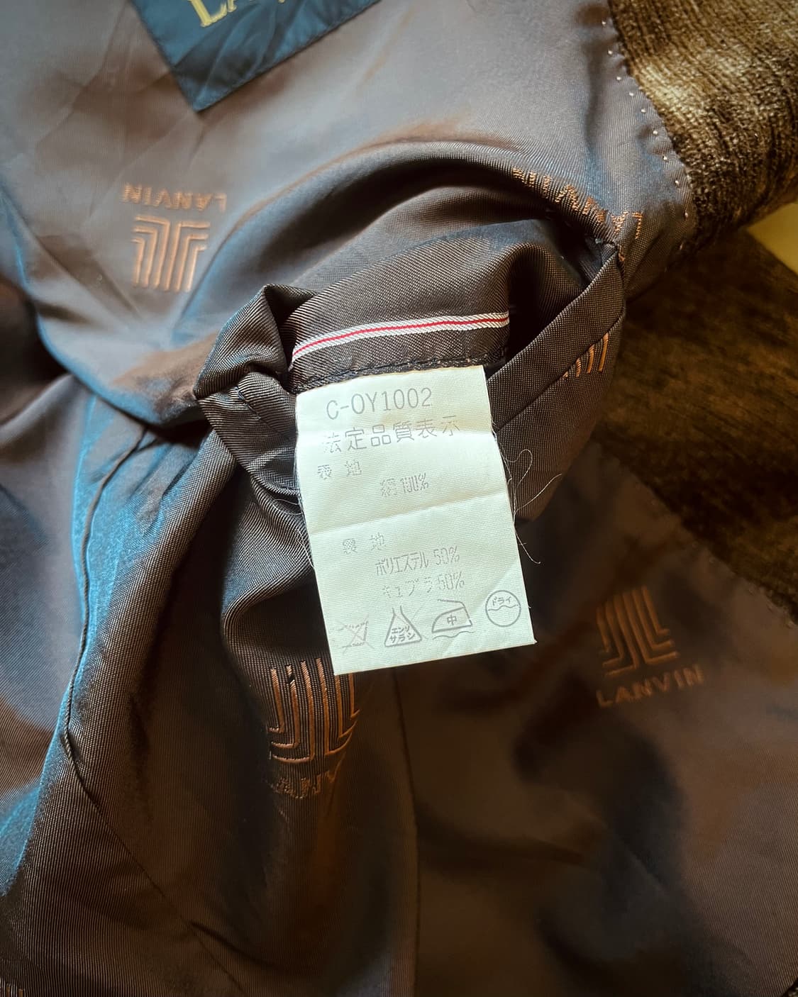 Old LANVIN Paris Classic Velour Blazer 상품이미지9