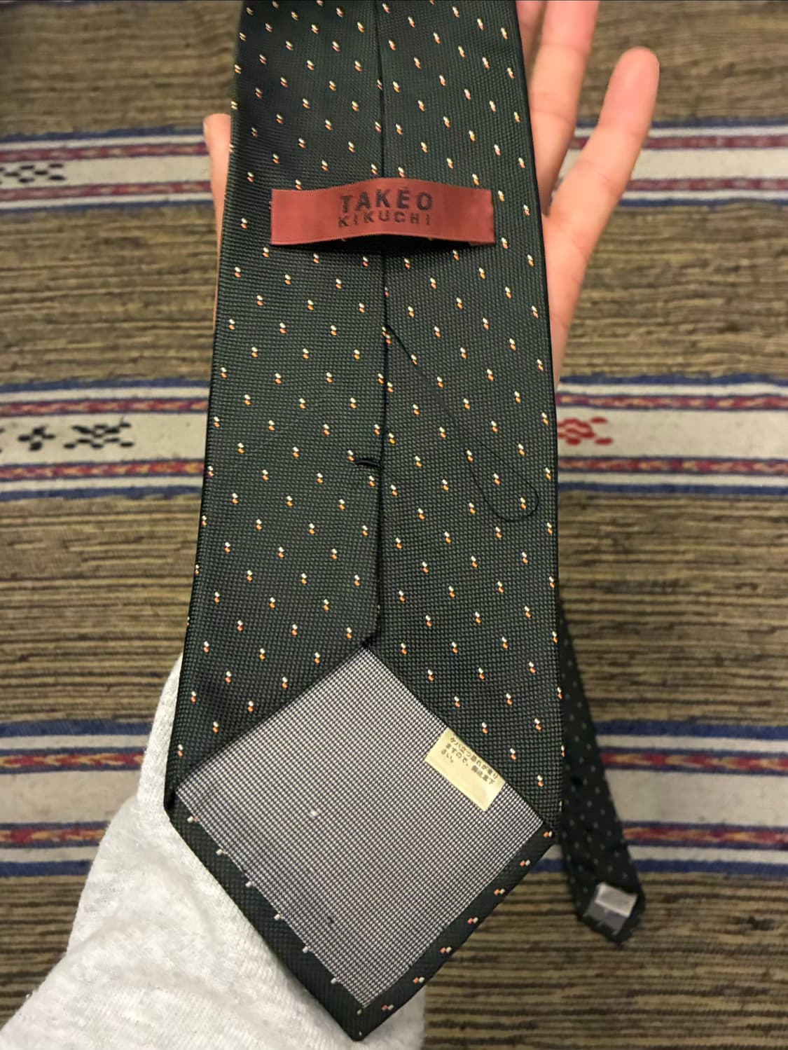 Takeo kikuchi 타케오 키쿠치 클래식 도트 실크 넥타이 타이 상품이미지4