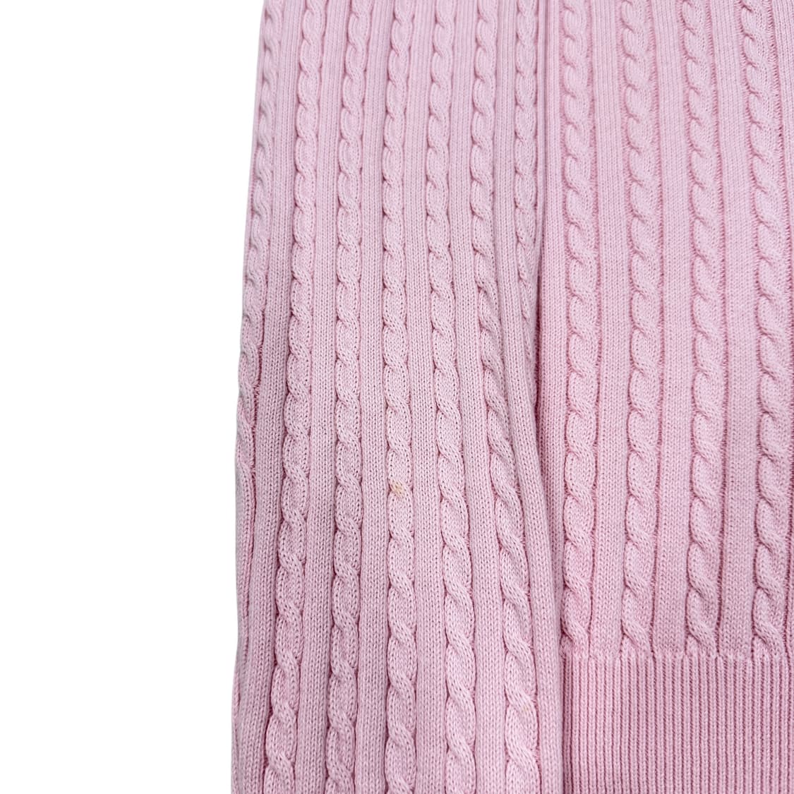폴로랄프로렌 걸즈 딸기우유 핑크 꽈배기 니트 가디건 XL 상품이미지6