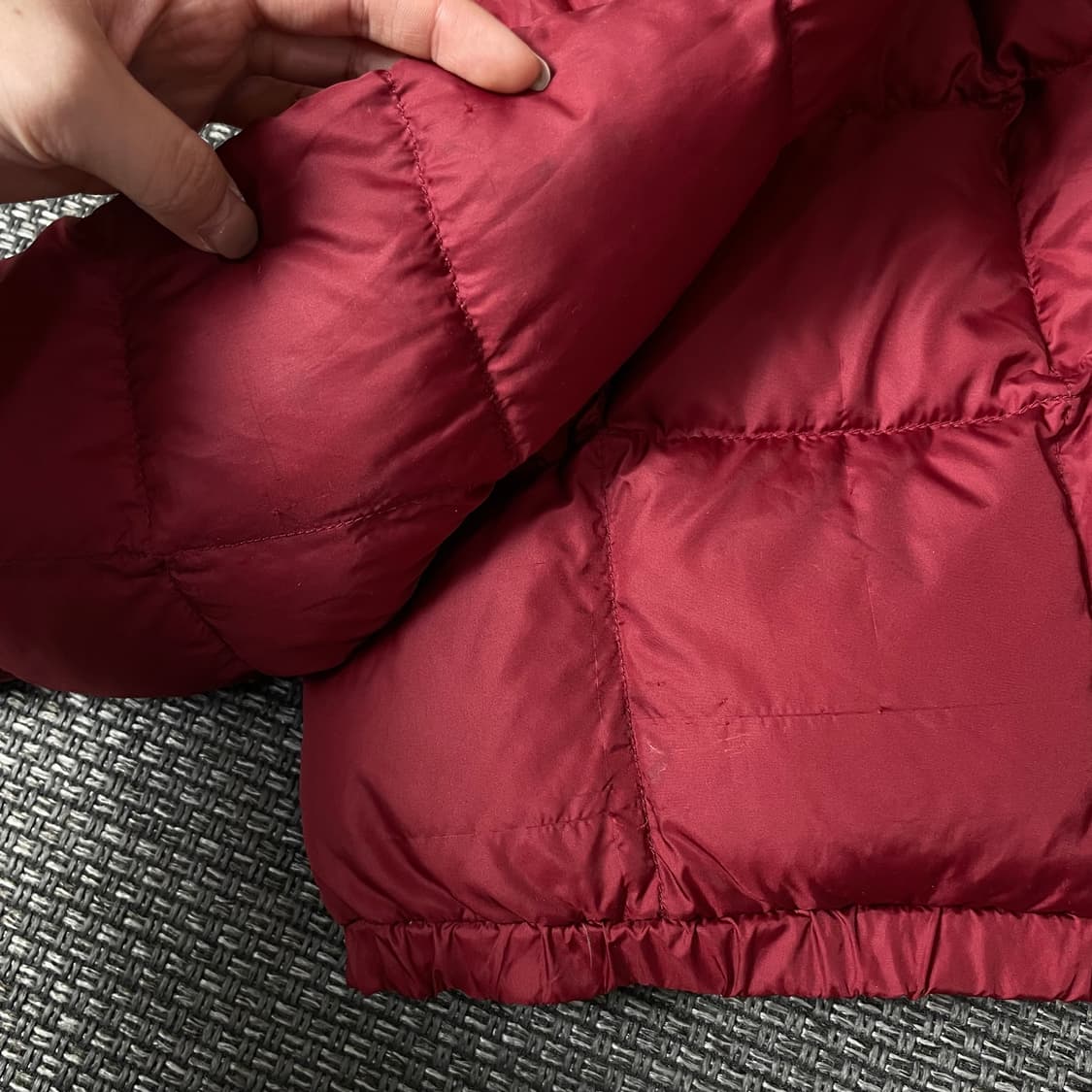 노스페이스 키즈 레드 구스다운 리버시블 패딩 자켓 120 상품이미지8