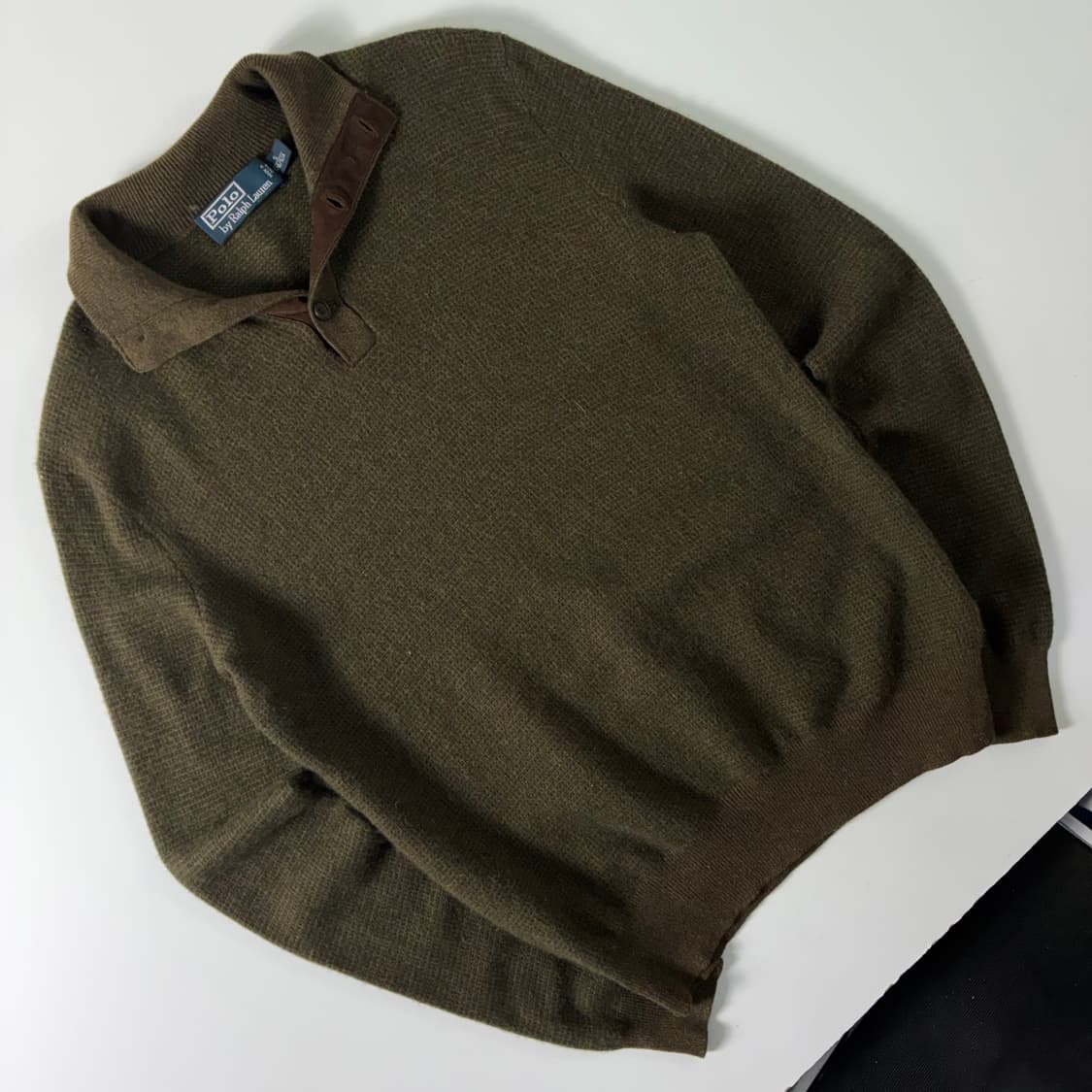 Polo  폴로 랄프로렌 울 브라운 하프버튼 니트  상품이미지2