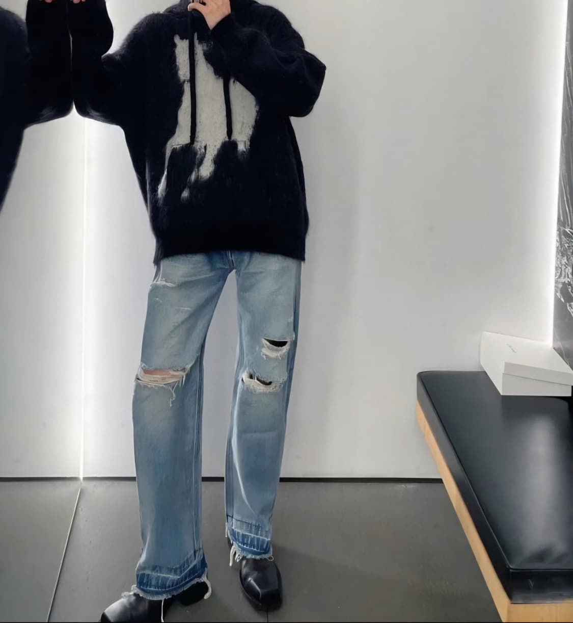 셀린느 22fw Banks Violette 콜라보 후드 xs사이즈!! 상품이미지4