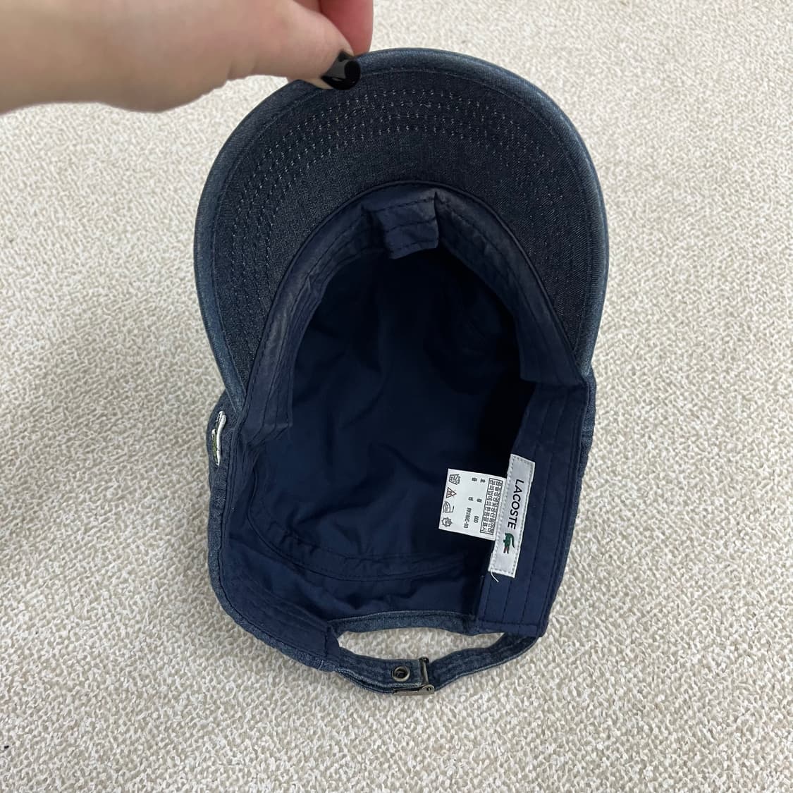 0 라코스테 데님 군모 캡 모자 0202M2 상품이미지5