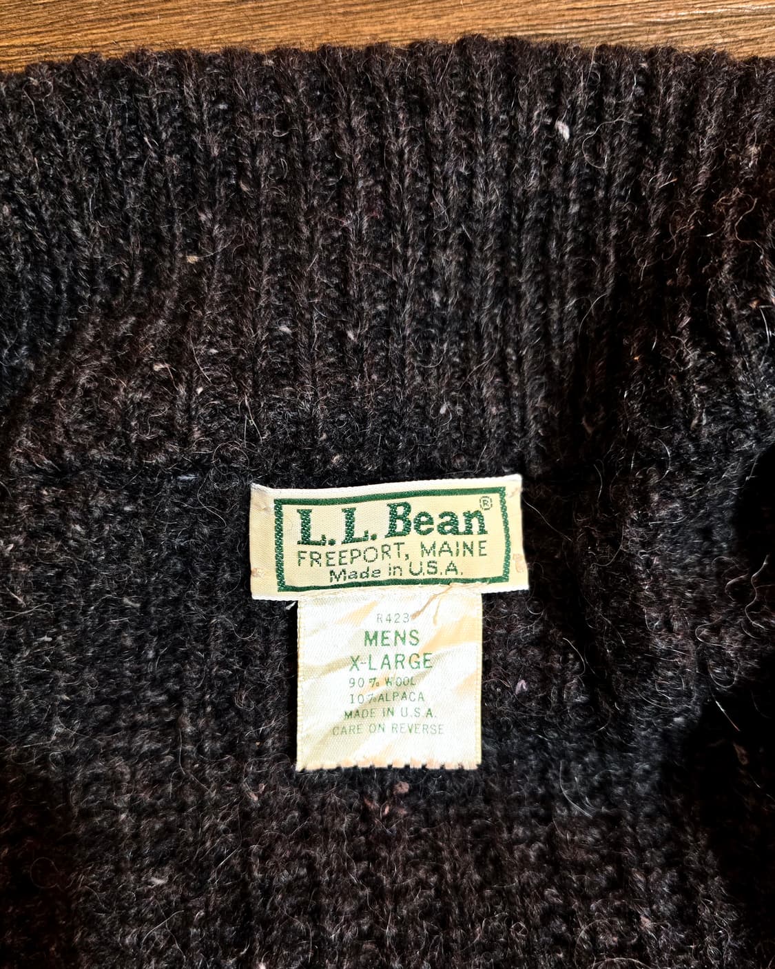 엘엘빈 울 알파카 집업 스웨터 USA (llbean) 상품이미지6