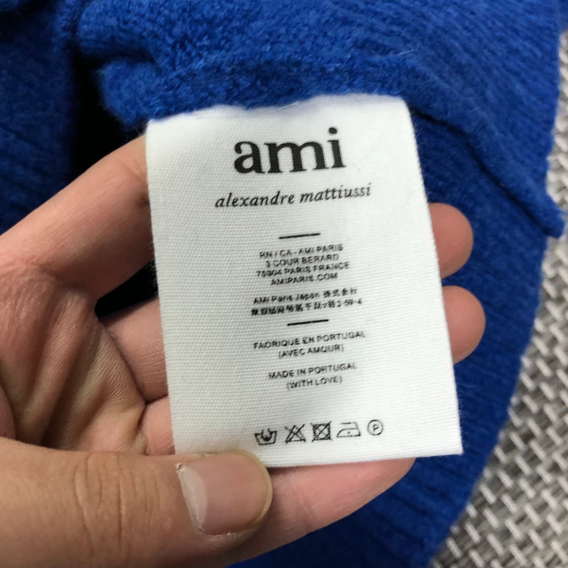 (새상품) 아미 빅로고 버진 울 가디건 상품이미지7