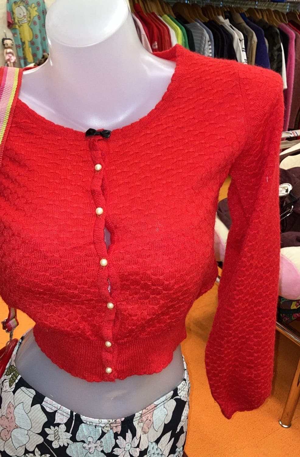 어스뮤직 리본 포인트 가디건 상품이미지3