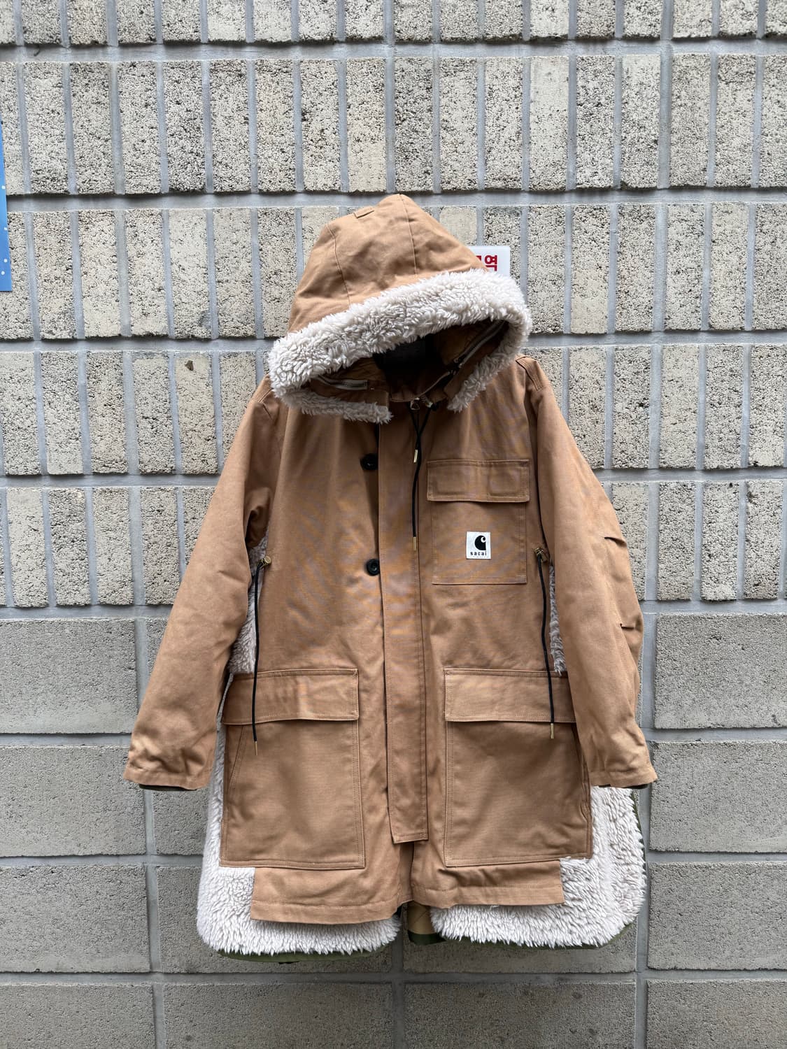 Carhartt wip X Sacai 캔버스 시베리안 파카 상품이미지1