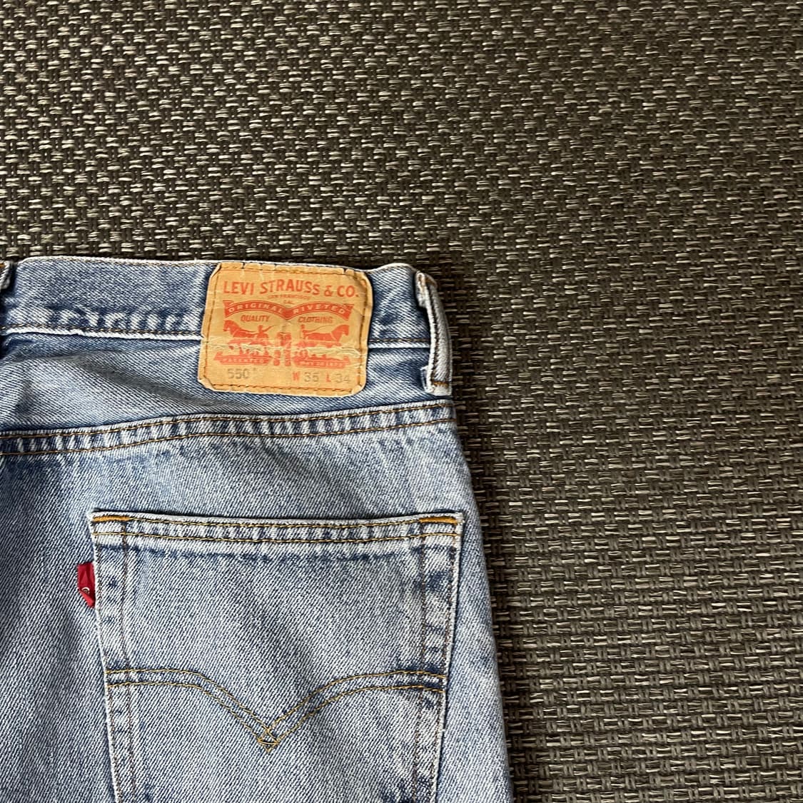 (34) 리바이스 550 35X34 연청 데님 팬츠 상품이미지8
