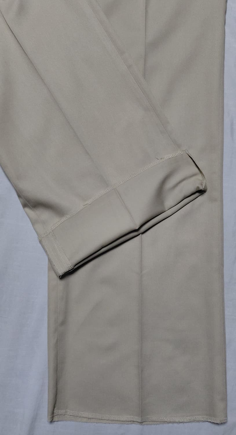 [빅사이즈/103] Fade Luman 투턱 와이드 치노 팬츠 베이지 상품이미지4