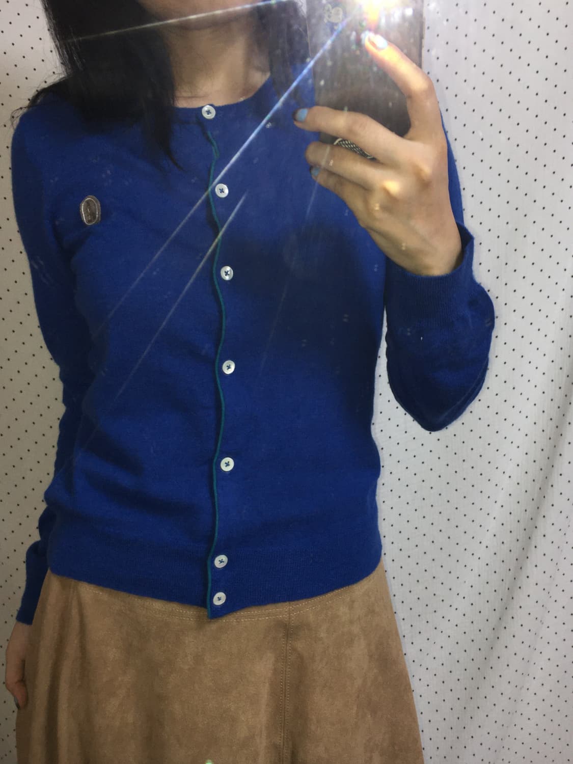 블루 니트 가디건 상품이미지6