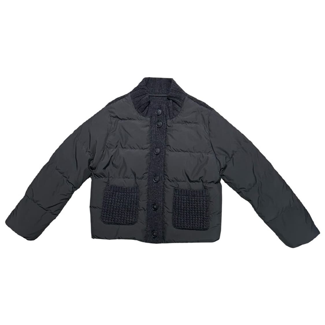 베네통 뜨개 자수 니트 패딩 42 상품이미지1