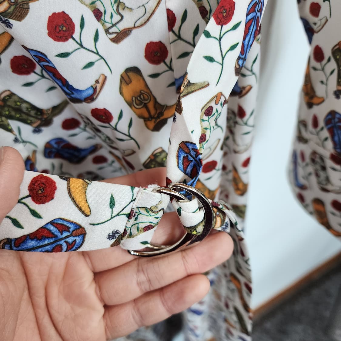 산드로 패턴 롱 원피스 상품이미지3