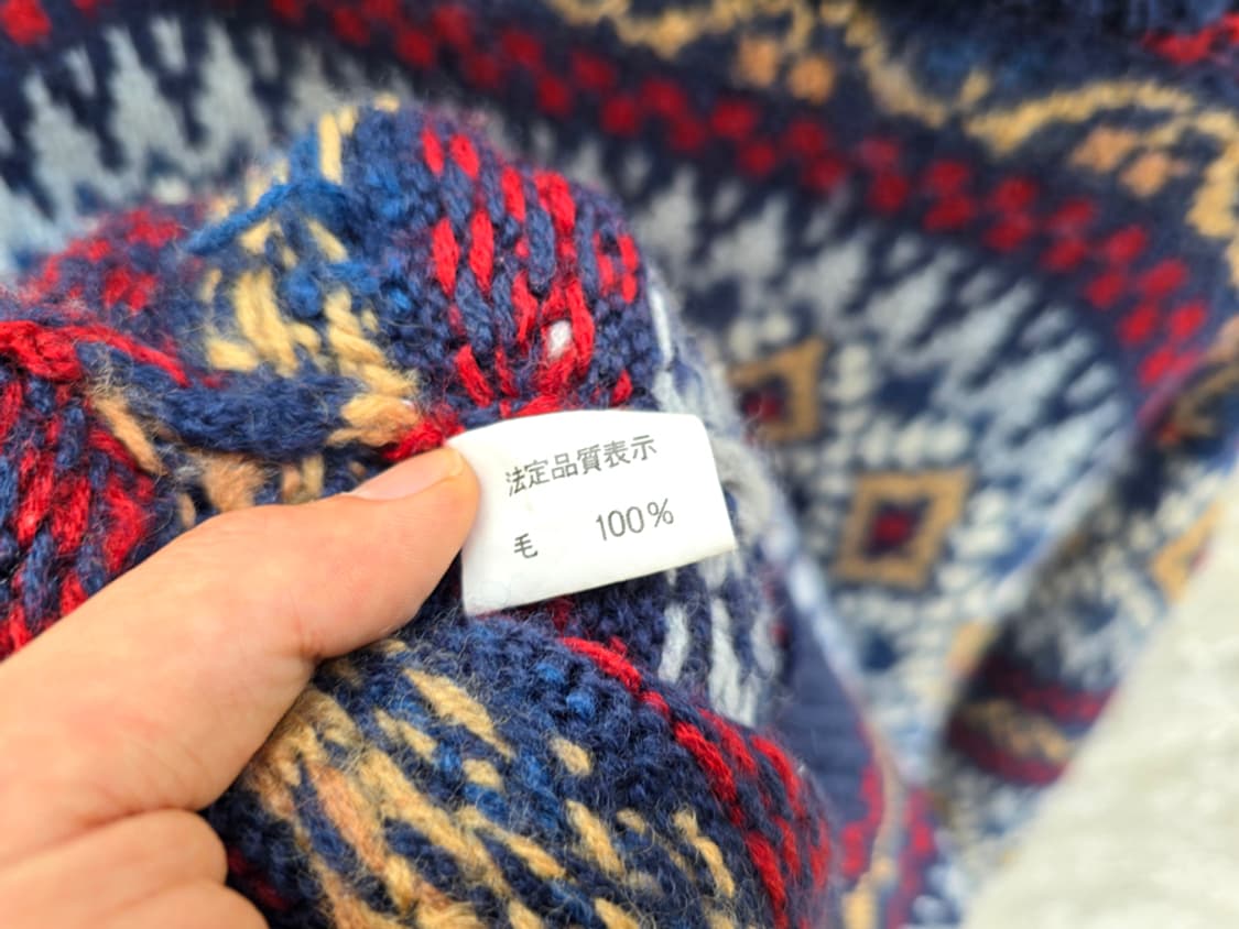 노르딕 빈티지 헤비울 니트 상품이미지7