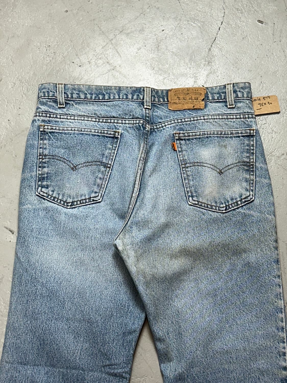 80's USA Made 리바이스 517 부츠컷 플레어진 체인스티치 상품이미지6