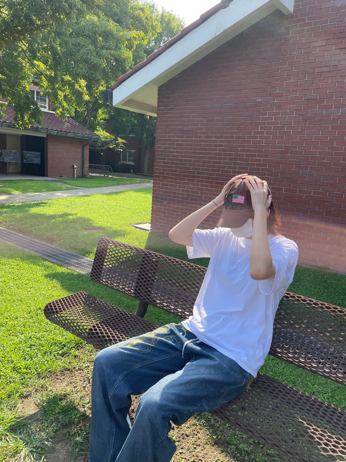 US Flag 6-Panel Cap_Washed Brown 상품이미지1