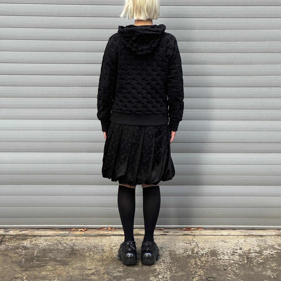 Dot 3D Voluminous Black Skirt  상품이미지8